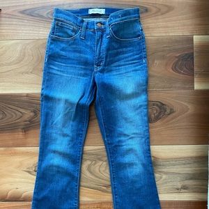 Madewell Boot Cut Jean with Raw Hem